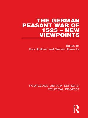 cover image of The German Peasant War of 1525 – New Viewpoints